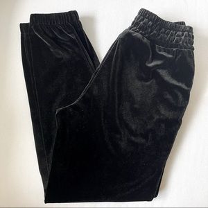 Black Velvet Joggers